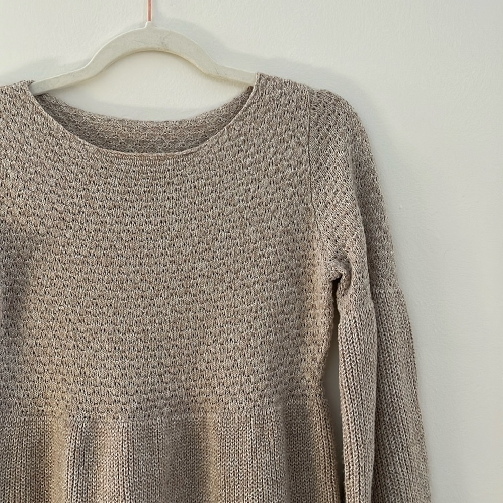 Tan sweater dress